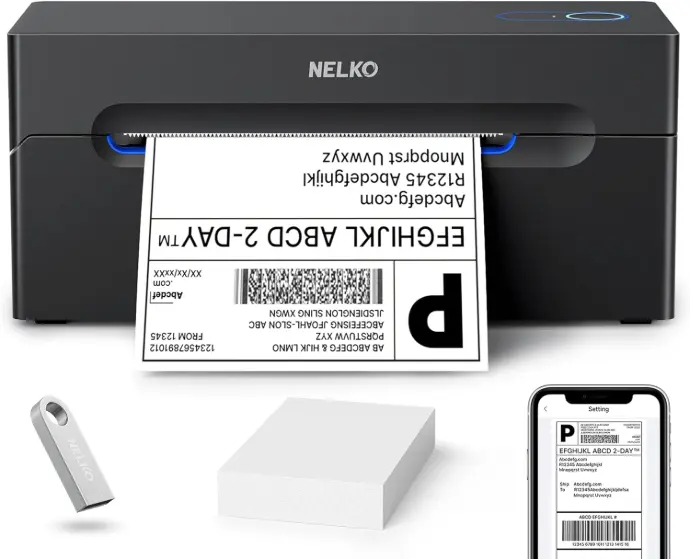 Nelko Bluetooth Impresora Termica de etiquetas