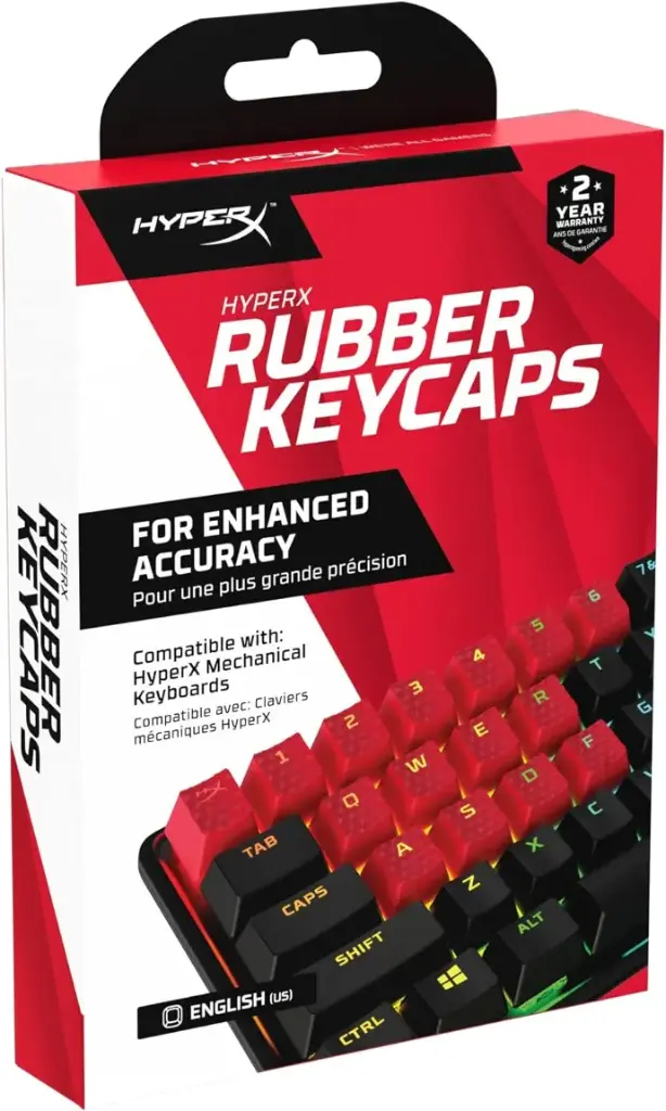 HyperX Rubber Keycaps ROJA