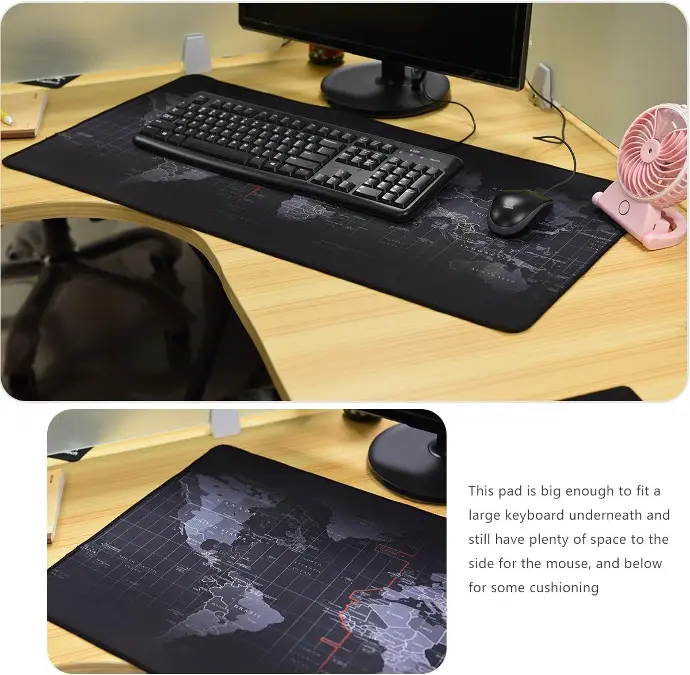 Mousepad Map XL 80cmX30cmX3mm