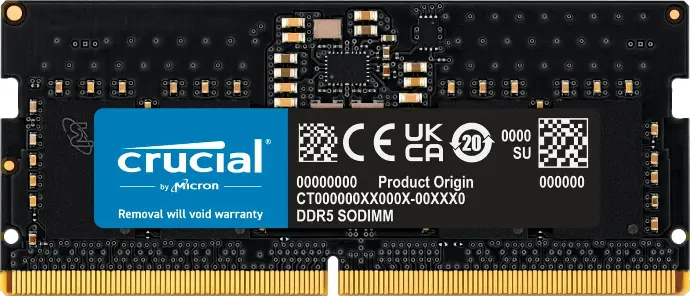 8GB CRUCIAL 4800MHZ LAPTOP DDR5