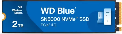 Western Digital 2TB PCIe Gen4 3D NAND NVMe M.2 SSD, hasta 5150MB/s
