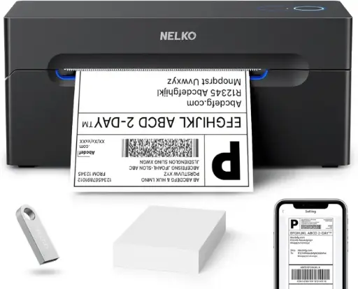 Nelko Bluetooth Impresora Termica de etiquetas