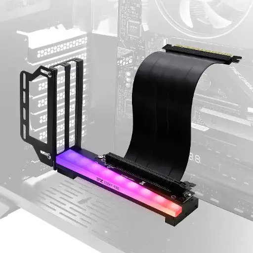 EZDIY-FAB Soporte vertical para tarjetas gráficas con ARGB 5V 3Pin LED, montaje GPU PCIE3.0