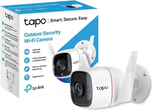 TP-Link Tapo - Cámara de seguridad 2K  para exteriores