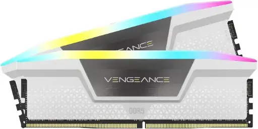 CORSAIR VENGEANCE RGB DDR5 RAM 32 GB (2 x 16 GB) 6400 MHz BLANCO